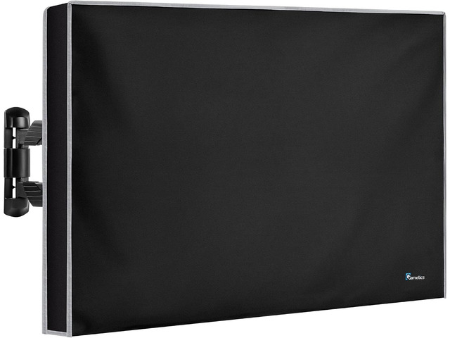 Garnetics Outdoor TV Cover 43 Inch Weatherproof Waterproof - 600D Heavy Duty for Outside 43, 43 Inch TV Cover Outdoor Enclosure with Bottom &...