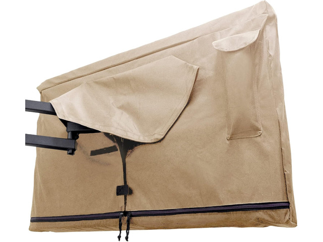 Outdoor TV Cover 40, 42, 43 inch - with Zipper, Weatherproof, Waterproof 360 Degrees Protection, Soft Non Scratch Interior - Beige