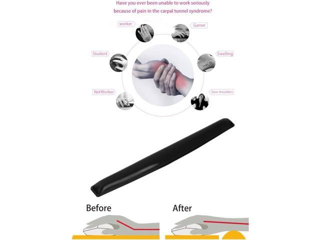 Gel Keyboard & Mouse Wrist Rest Set - Keyboard Wrist Rest Pad & Mouse Support for Office Gaming Pad Computer Laptop Ergonomic Comfortable Pain...