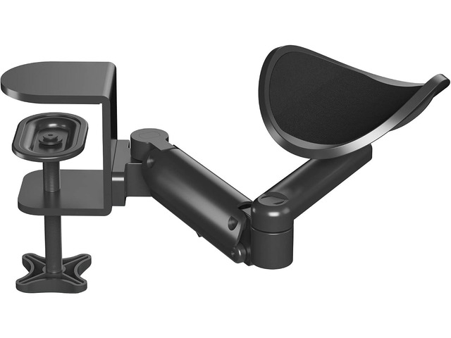BONTEC Adjustable Arm Rest for Desk, 360° Rotating & Extendable, Aluminum