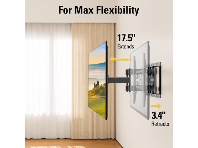 Mounting Dream TV Wall Mount for 32-65 Inch Television,Mount with Swivel and Tilt, Full Motion Bracket with Articulating Dual Arms, Fits 16inch...