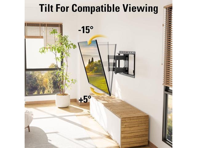 Mounting Dream TV Wall Mount for 32-65 Inch Television,Mount with Swivel and Tilt, Full Motion Bracket with Articulating Dual Arms, Fits 16inch...