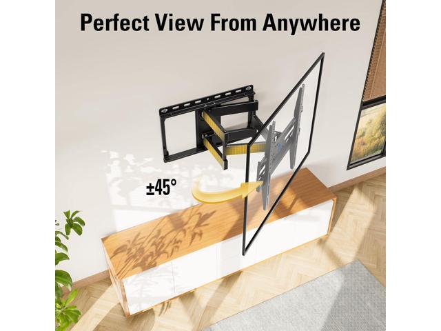 Mounting Dream TV Wall Mount for 32-65 Inch Television,Mount with Swivel and Tilt, Full Motion Bracket with Articulating Dual Arms, Fits 16inch...