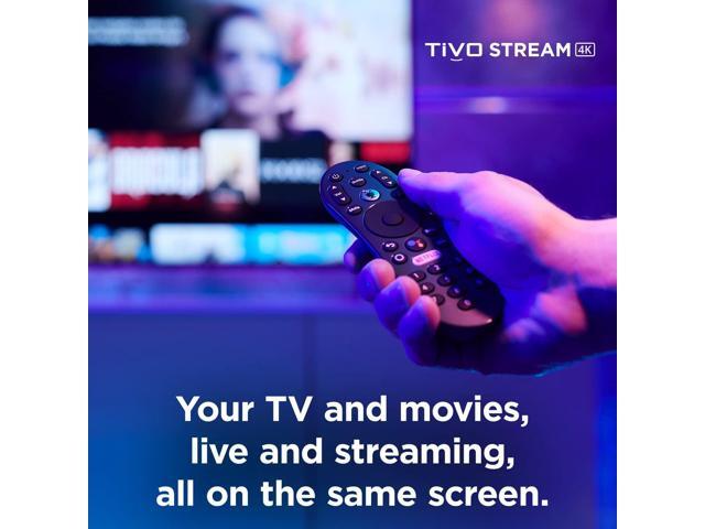 TiVo Stream 4K Every Streaming App and Live TV on One Screen 4K UHD, Dolby Vision HDR and Dolby Atmos Sound Powered by Android TV Plug-In Smart...