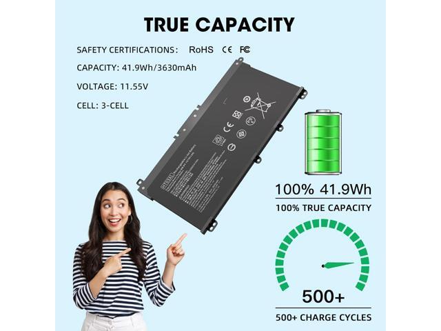 HTO3XL Laptop Replacement L11119-855 HT03XL Battery for HP Pavilion 15-CS3073CL 15-CU0058NR 15Z-CW100 15-CS3153CL 15T-CS200 15-CS0XXX 15-CS2064ST...