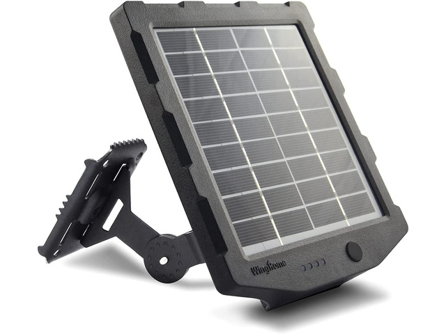 Trail Camera Solar Panel, WingHome Solar Battery Charger Kit 12V/1A 6V/1.5A with Build-in 2000mAH Rechargeable Lithium Battery IP66 Waterproof...
