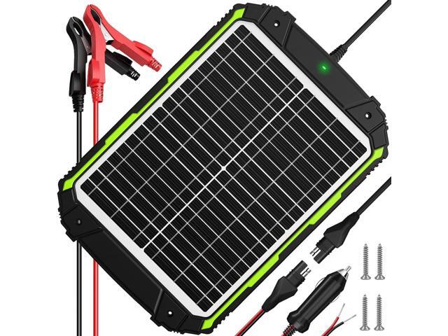 20W 12V Solar Powered Battery Charger & Maintainer, Built-in Smart MPPT Charge Controller, Waterproof 20 Watt 12 Volt Solar Panel Trickle Charging...