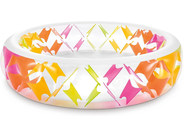 INTEX 56494EP Swim Center Inflatable Pinwheel Swimming Pool, 90' x 22', for Ages 6+