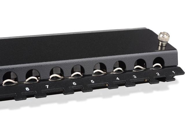 Cable Matters Rackmount or Wall Mount 24-Port Shielded RJ45 Patch Panel with Jack Shutter
