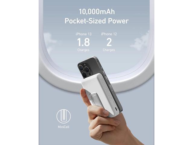 Anker 633 Magnetic Battery (MagGo), 10,000mAh Foldable Magnetic Wireless Portable Charger, 20W USB-C Power Delivery for iPhone 14/14 Pro / 14 Pro...