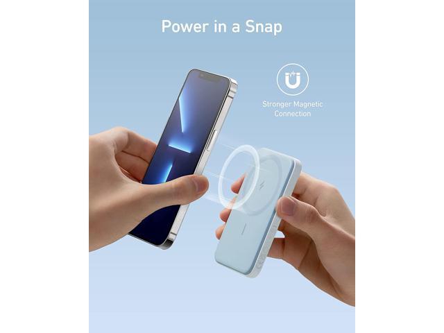 Anker 621 Magnetic Battery (MagGo), 5000mAh Magnetic Wireless Portable Charger with USB-C Cable, Only Compatible with iPhone 14/14 Pro/14 Pro Max,...