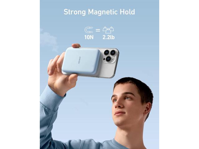 Anker 621 Magnetic Battery (MagGo), 5000mAh Magnetic Wireless Portable Charger with USB-C Cable, Only Compatible with iPhone 14/14 Pro/14 Pro Max,...