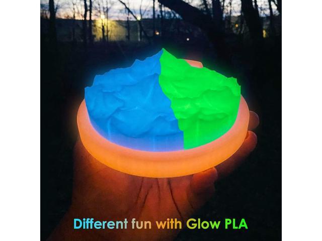 DURAMIC 3D PLA Glow in The Dark Filament 1.75mm Glow Green, 3D Printing PLA Filament 1.75mm Dimensional Accuracy +/- 0.05 mm, 1kg Spool