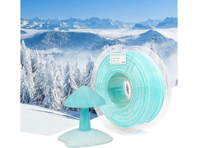 PETG Filament 1.75mm, High-Speed 3D Printer Filament for 30-600mm/s Fast Printing, Color Change Blue & White Gradient Filament, Translucent PETG...