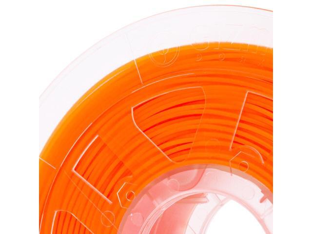 Gizmo Dorks 1.75mm PLA Filament 1kg for 3D Printers, Fluorescent Orange, Glows Under UV Light
