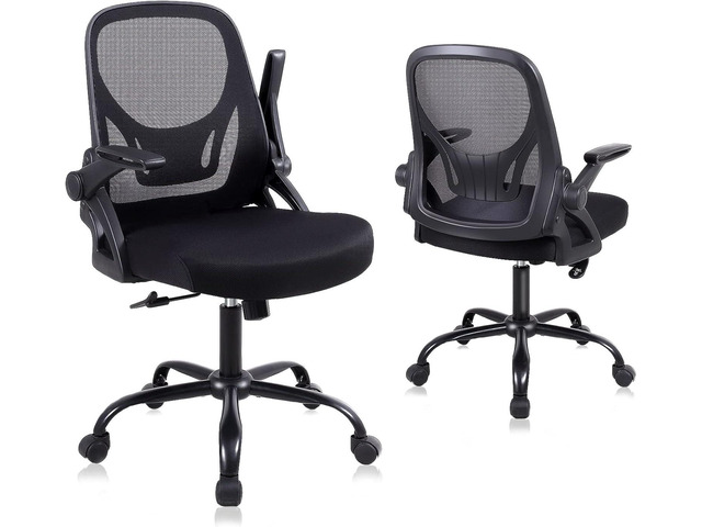 Flysky Office Chair Ergonomic Desk Chair Comfy Mesh Computer Chairs with Adjustable Height, Mid Back Modern Swivel Chair with Lumbar Support...