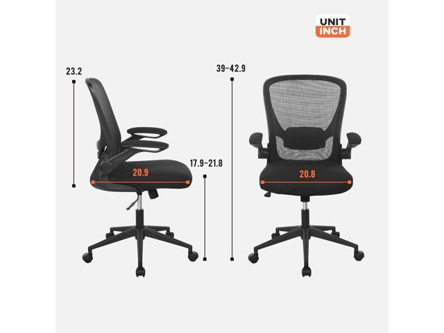 Home Office Chair Ergonomic Desk Chair Mesh Computer Chair Swivel Rolling Executive Task Chair with Lumbar Support Arms Mid Back Adjustable Chair...