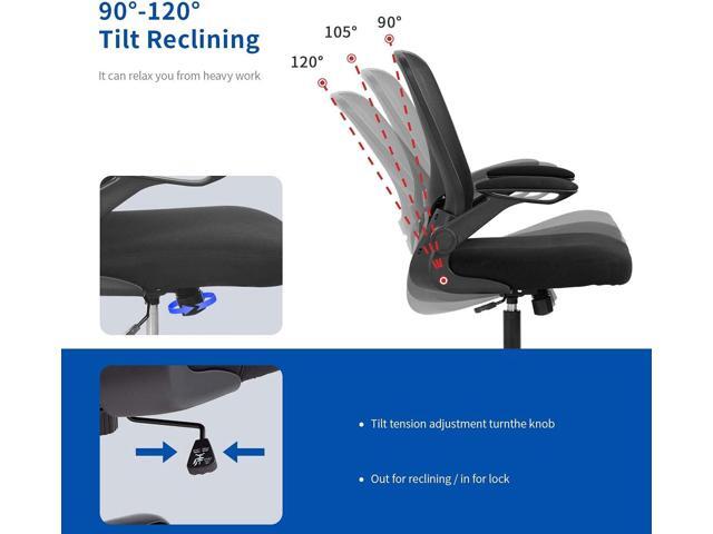Home Office Chair Ergonomic Desk Chair Mesh Computer Chair Swivel Rolling Executive Task Chair with Lumbar Support Arms Mid Back Adjustable Chair...