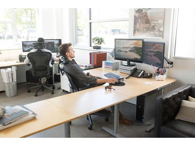 The Original Headrest for The Herman Miller Aeron Chair H3 Carbon Colors and Mesh Match Classic Aeron Chair 2016 and Earlier Models Headrest...