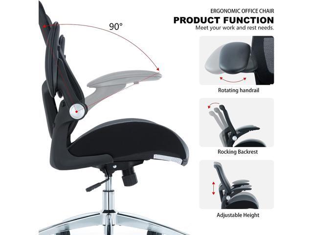 Office Chair, Ergonomic Desk Chair with Wide & Soft Sponge Molded Cushion, 400LBS Heavy Mesh Mid-Back Home Office Desk Chair with Adjustable Seat...