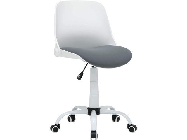 Calico Designs Back, Modern, Swivel, Office Contoured Folding Task Chair, White/Grey