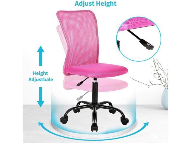 Ergonomic Desk Chair Mid Back Mesh Chair Height Adjustable Office Chair, Home Office Chair Modern Task Computer Chair No Armrest Executive Rolling...
