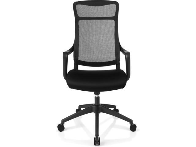 Realspace Lenzer Mesh High-Back Task Chair, Black, BIFMA Certified