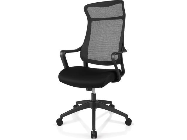 Realspace Lenzer Mesh High-Back Task Chair, Black, BIFMA Certified