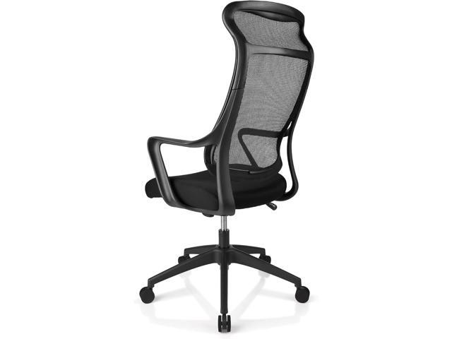Realspace Lenzer Mesh High-Back Task Chair, Black, BIFMA Certified