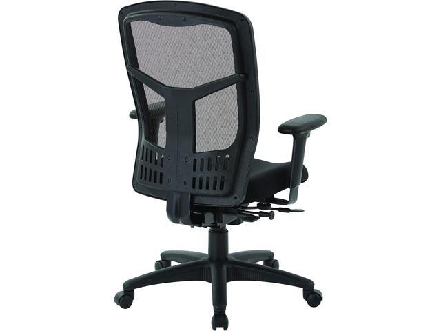 Office Star ProGrid High Back Manager's with Adjustable Seat Height, 2-to-1 Synchro Tilt Control and Seat Slider, Coal FreeFlex Fabric