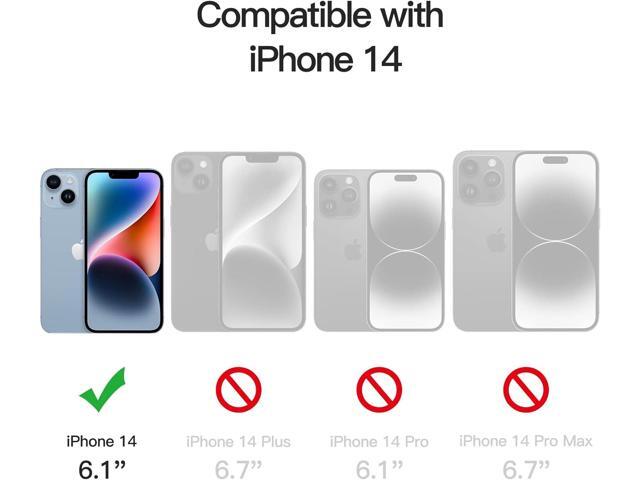 JETech Privacy Screen Protector for iPhone 14 6.1-Inch (NOT FOR iPhone 14 Plus 6.7-Inch), Anti Spy Tempered Glass Film, 2-Pack