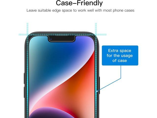 JETech Privacy Screen Protector for iPhone 14 6.1-Inch (NOT FOR iPhone 14 Plus 6.7-Inch), Anti Spy Tempered Glass Film, 2-Pack