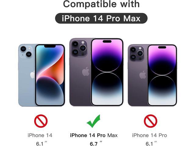 JETech Full Coverage Screen Protector for iPhone 14 Pro Max 6.7-Inch (NOT FOR iPhone 14 Pro 6.1-Inch), Black Edge Tempered Glass Film with Easy...