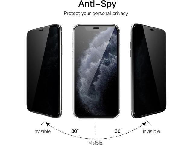 JETech Privacy Full Coverage Screen Protector for iPhone 11 Pro Max/XS Max 6.5-Inch, Anti-Spy Tempered Glass Film, Edge to Edge Protection...