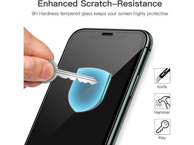 JETech Full Coverage Screen Protector for iPhone 11 Pro Max/iPhone XS Max 6.5-Inch, Black Edge, 9H Tempered Glass Film Case-Friendly, HD Clear, 3-Pack