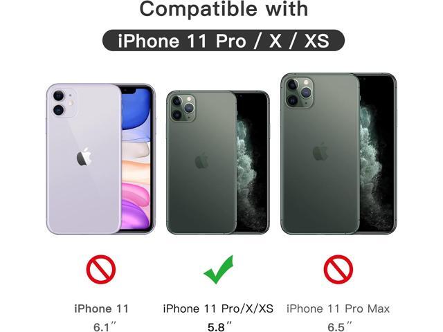 JETech Full Coverage Screen Protector for iPhone 11 Pro/iPhone X/iPhone XS 5.8-Inch, Black Edge, 9H Tempered Glass Film Case-Friendly, HD Clear,...