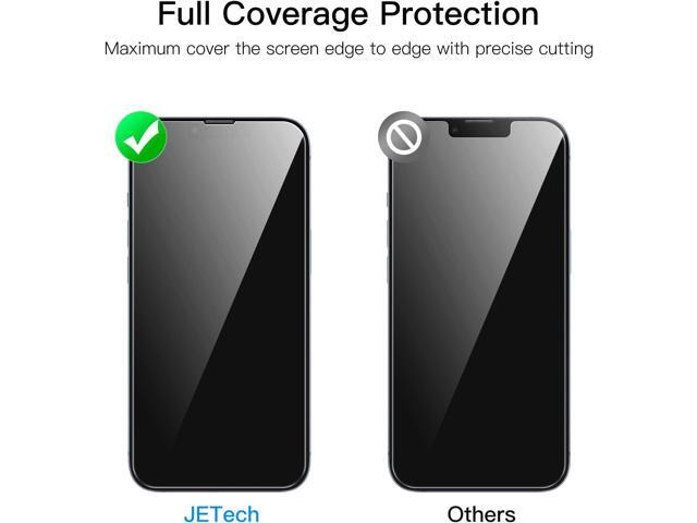 JETech Full Coverage Screen Protector for iPhone 14 6.1-Inch (NOT FOR iPhone 14 Plus 6.7-Inch) with Camera Lens Protector, Tempered Glass Film, HD...
