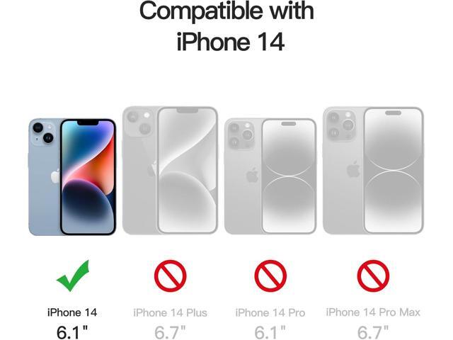 JETech Full Coverage Screen Protector for iPhone 14 6.1-Inch (NOT FOR iPhone 14 Plus 6.7-Inch) with Camera Lens Protector, Tempered Glass Film, HD...