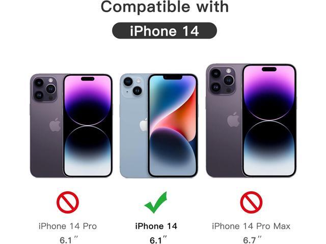 JETech Full Coverage Screen Protector for iPhone 14 6.1-Inch, Black Edge Tempered Glass Film with Easy Installation Tool, Case-Friendly, HD Clear,...