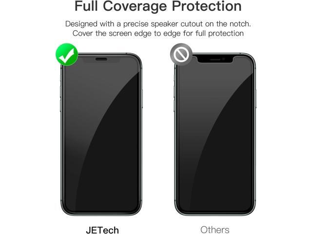 JETech Full Coverage Screen Protector for iPhone 11 Pro Max/iPhone XS Max 6.5-Inch, Black Edge Tempered Glass Film with Easy Installation Tool,...