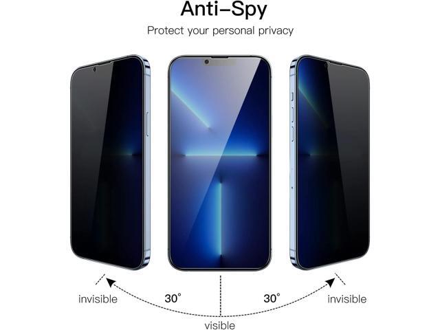 JETech Privacy Full Coverage Screen Protector for iPhone 13 Pro Max 6.7-Inch, Anti-Spy Tempered Glass Film, Edge to Edge Protection Case-Friendly,...