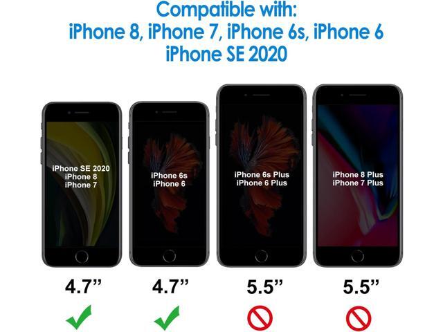 JETech Screen Protector for iPhone SE 3/2 (2022/2020 Edition), iPhone 8/7/6s/6, 4.7-Inch, Tempered Glass Film with Easy-Installation Tool, 2-Pack