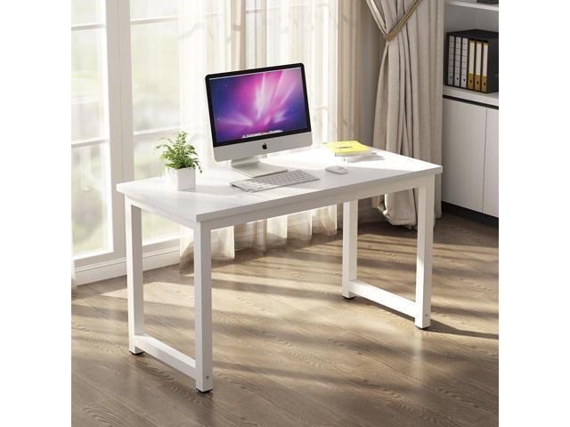 Tribesigns Modern Simple Style Computer Desk PC Laptop Study Table Workstation for Home Office White
