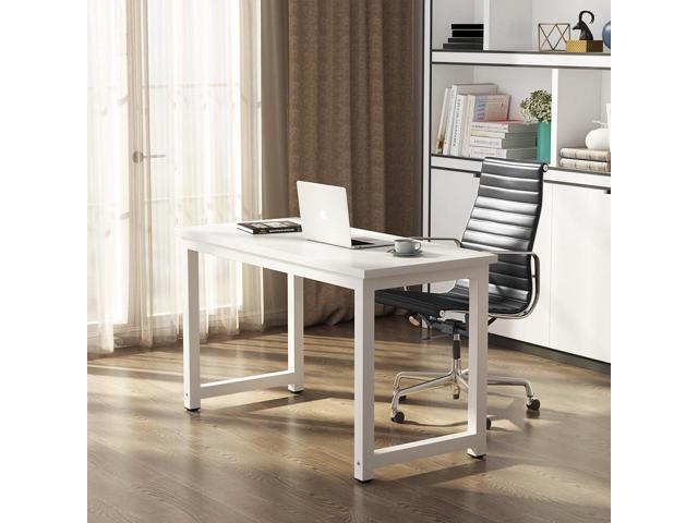 Tribesigns Modern Simple Style Computer Desk PC Laptop Study Table Workstation for Home Office White