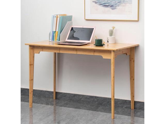 Maydear 47' Bamboo Multipurpose Study Writing Desk/Modern Simple Computer & Laptop Table for Living Room Home and Office/Dining Table