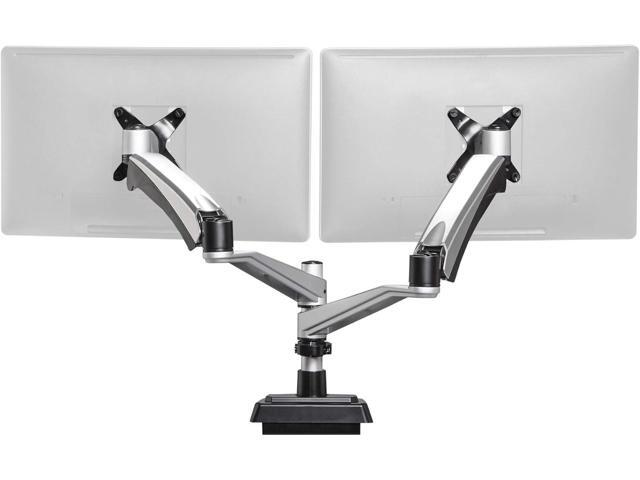 Vari Dual Monitor Arm - VESA Monitor Mount w/ 360 Degree Adjustment - Monitors up to 27 inches, 19.8 lbs - Double Monitor Arms with Full...
