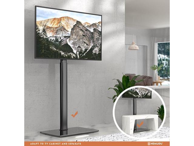 Universal TV Stand Monitor with Mount 100 Degree Swivel Height Adjustable and Tilt Function for 19 to 43 inch LCD, LED OLED TVs,Space Saving...