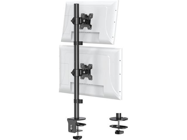 MOUNT PRO Vertical Dual Monitor Stand, Stacked Monitor Mount for 2 Monitors Up to 32 inches, Computer Monitor Arm with Swivel, Tilt, Height...