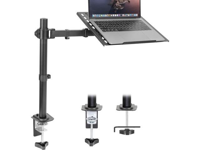 Mount-It! Laptop Desk Mount, Fully Adjustable Ergonomic Laptop Arm with Vented Tray, Cable Management, Clamp and Grommet Base, Fits Laptops up to...