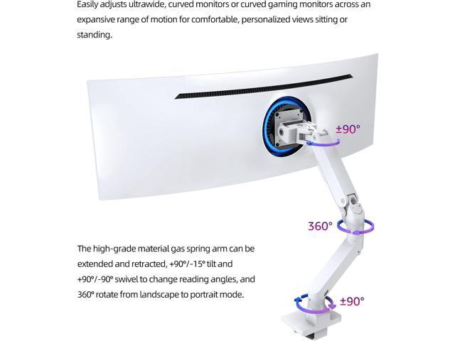 Heavy Duty Monitor Arm Ultrawide Monitor Mount for 34-49 inches and New 57 inches Screens,Weight Capacity Up to 44 lbs,Full Motion Height Swivel...